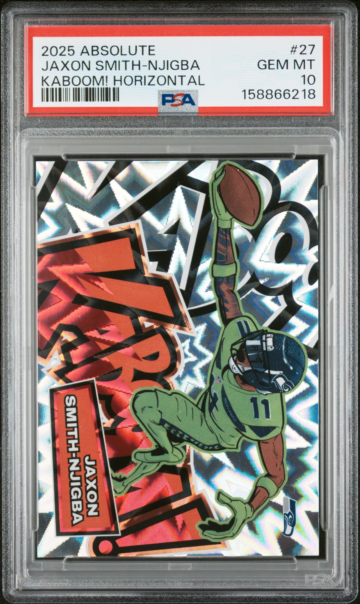 2025 Panini Absolute Kaboom! Horizontal Jaxon Smith-Njigba #27 PSA 10