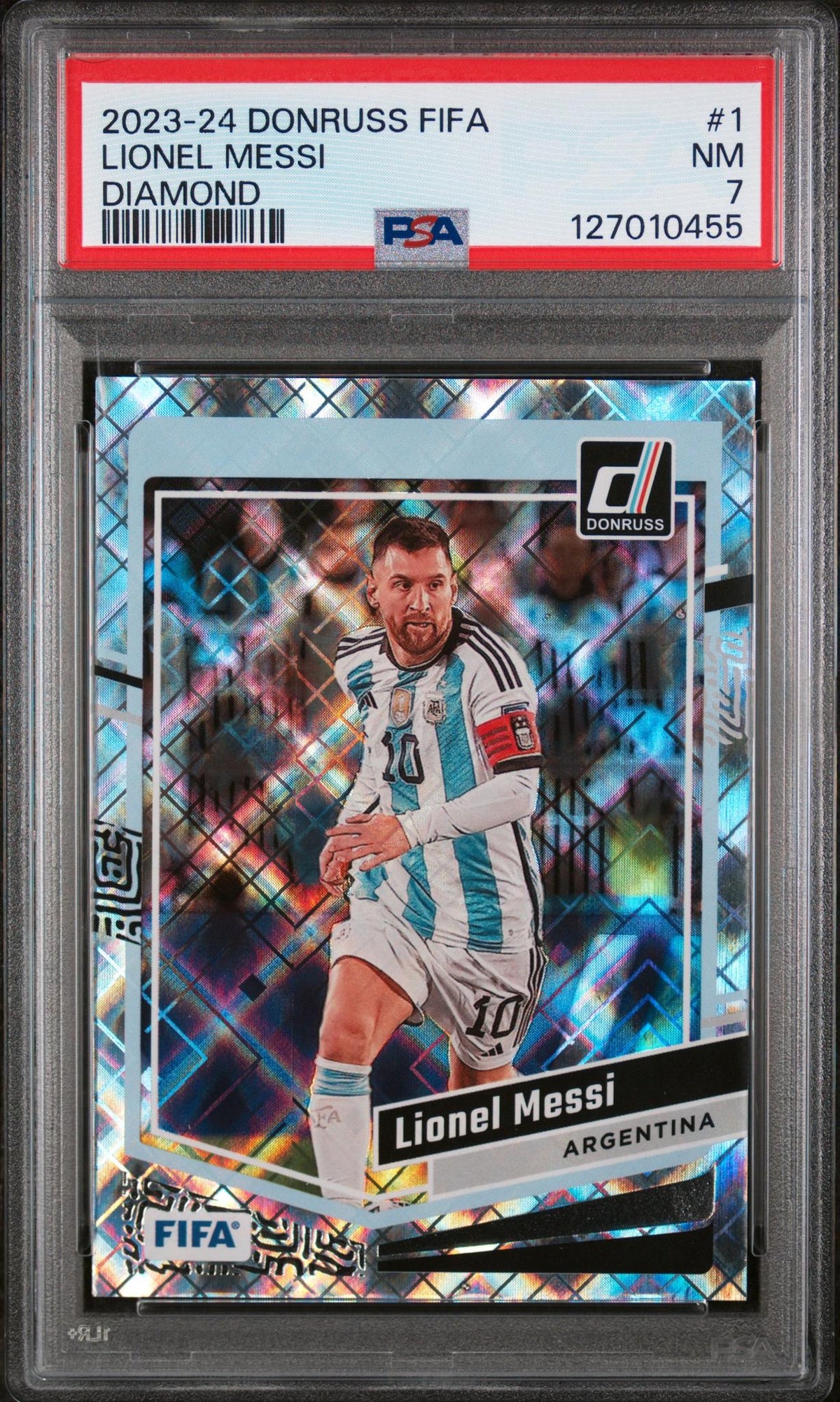 2023 Diamond Lionel Messi #1 PSA 7