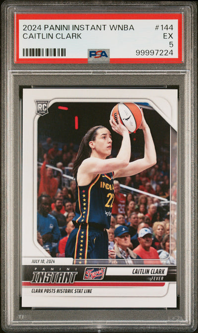 2024 Panini Instant WNBA Caitlin Clark #144 /14567 PSA 5