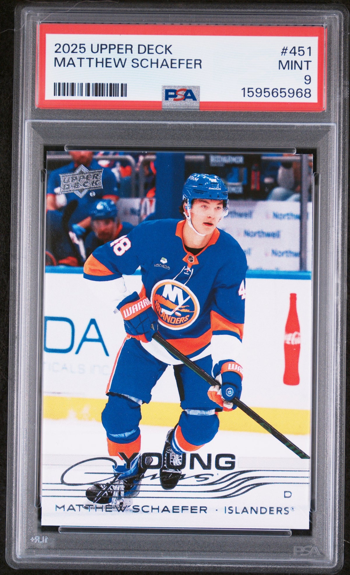 2025 Upper Deck Matthew Schaefer #451 PSA 9