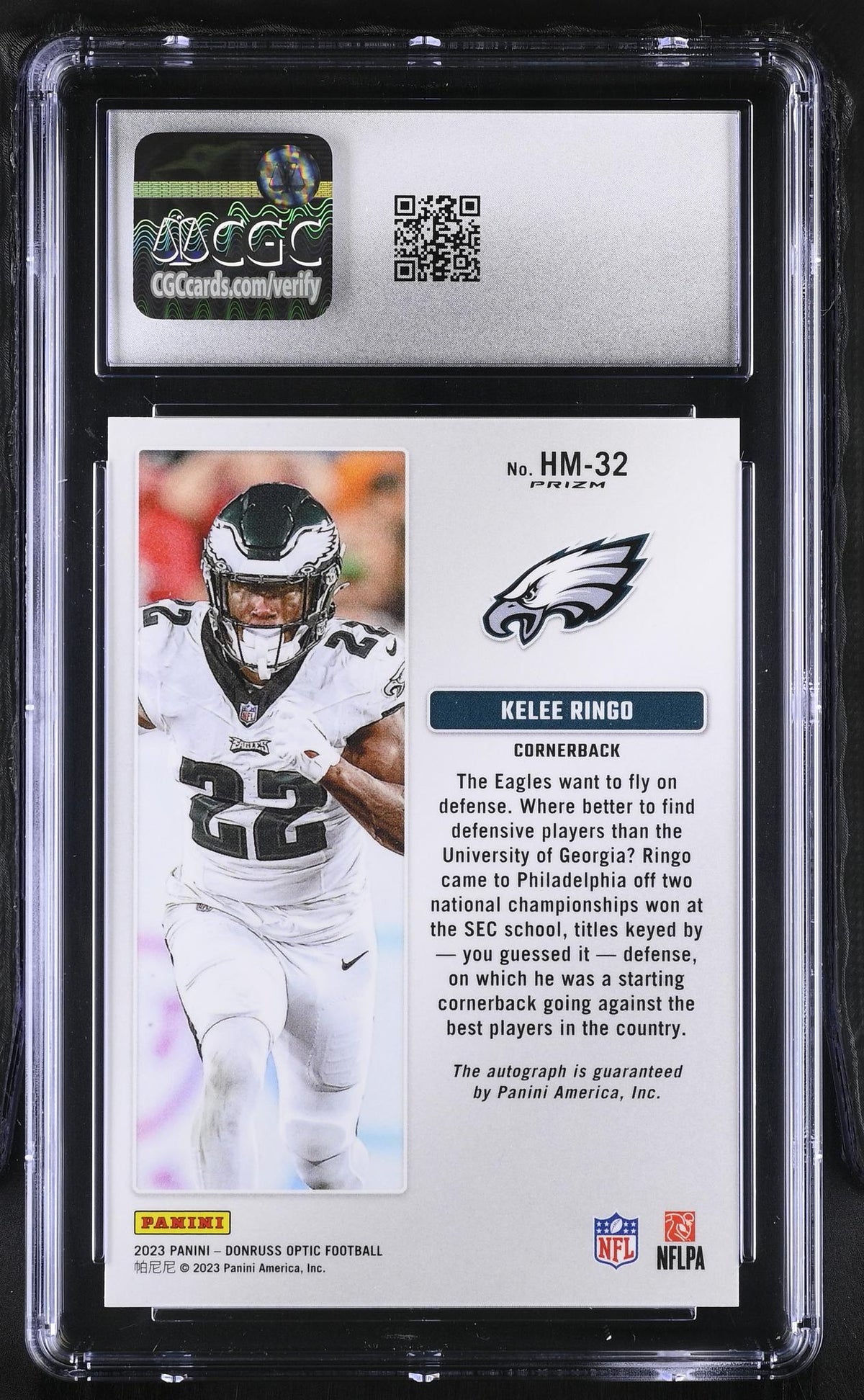 2023 Donruss Optic Hash Marks Autographs Kelee Ringo #HM-32 Auto CGC 10