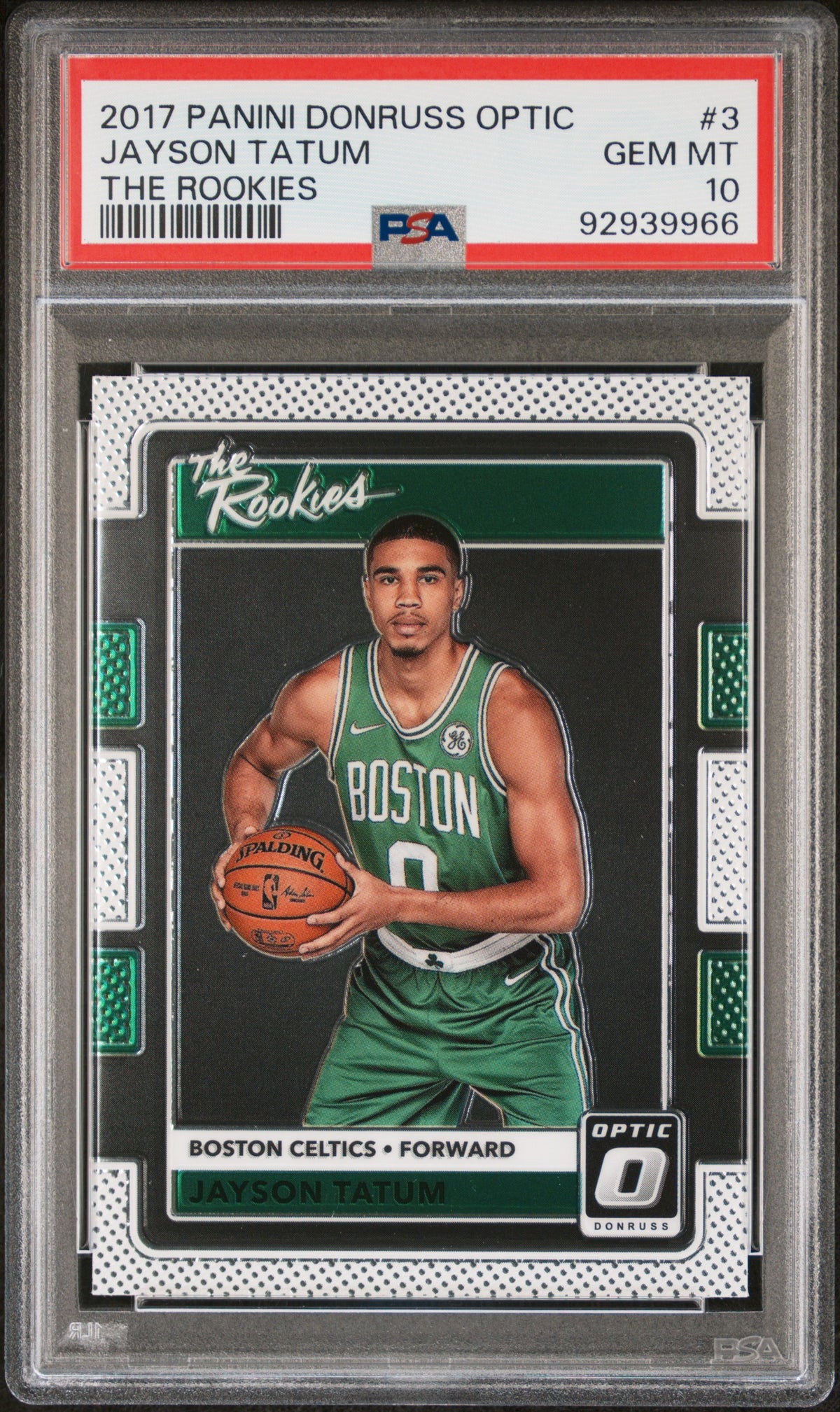2017 Panini Donruss Optic the Rookies Jayson Tatum #3 PSA 10