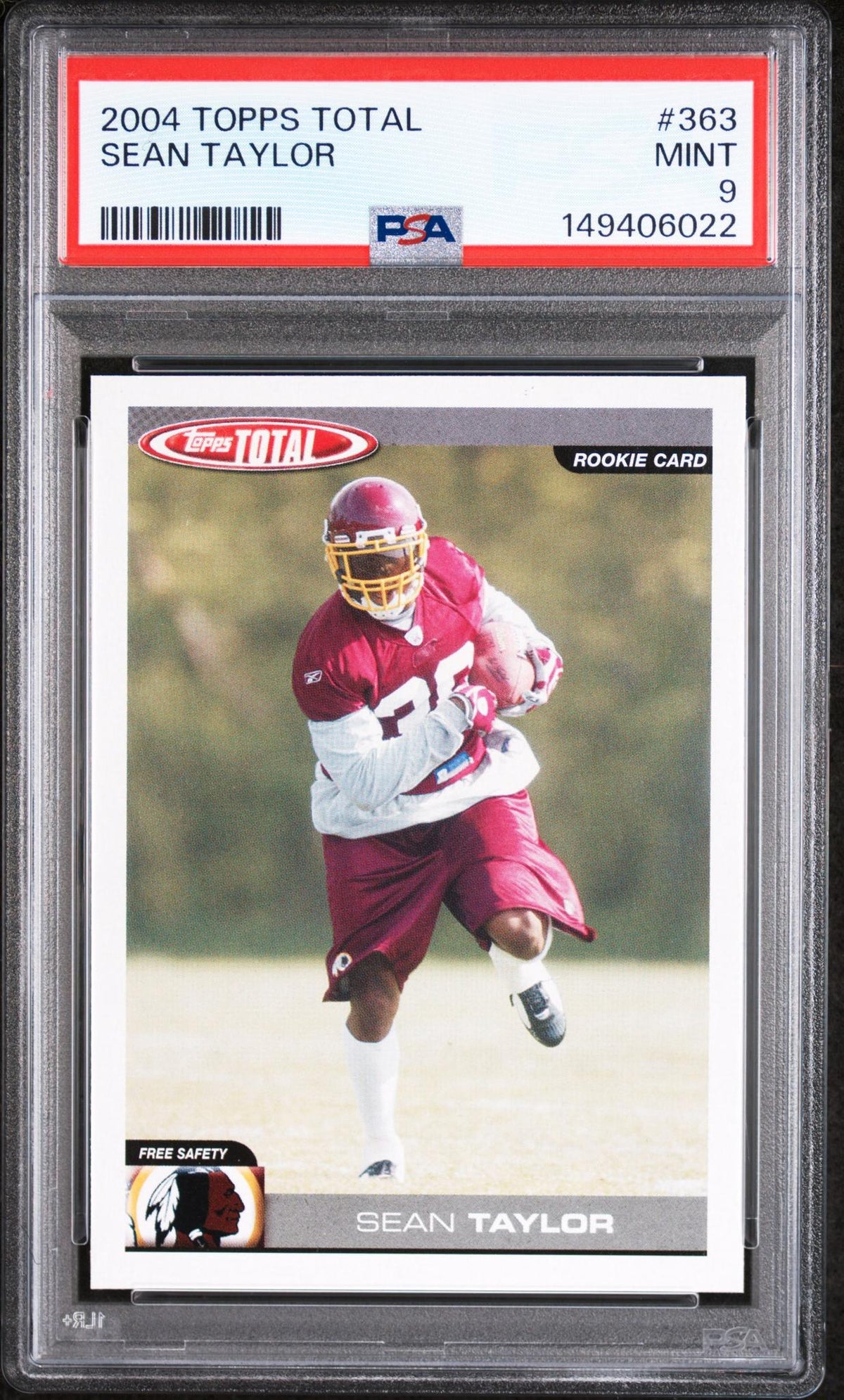 2004 Topps Total Sean Taylor #363 Rookie PSA 9