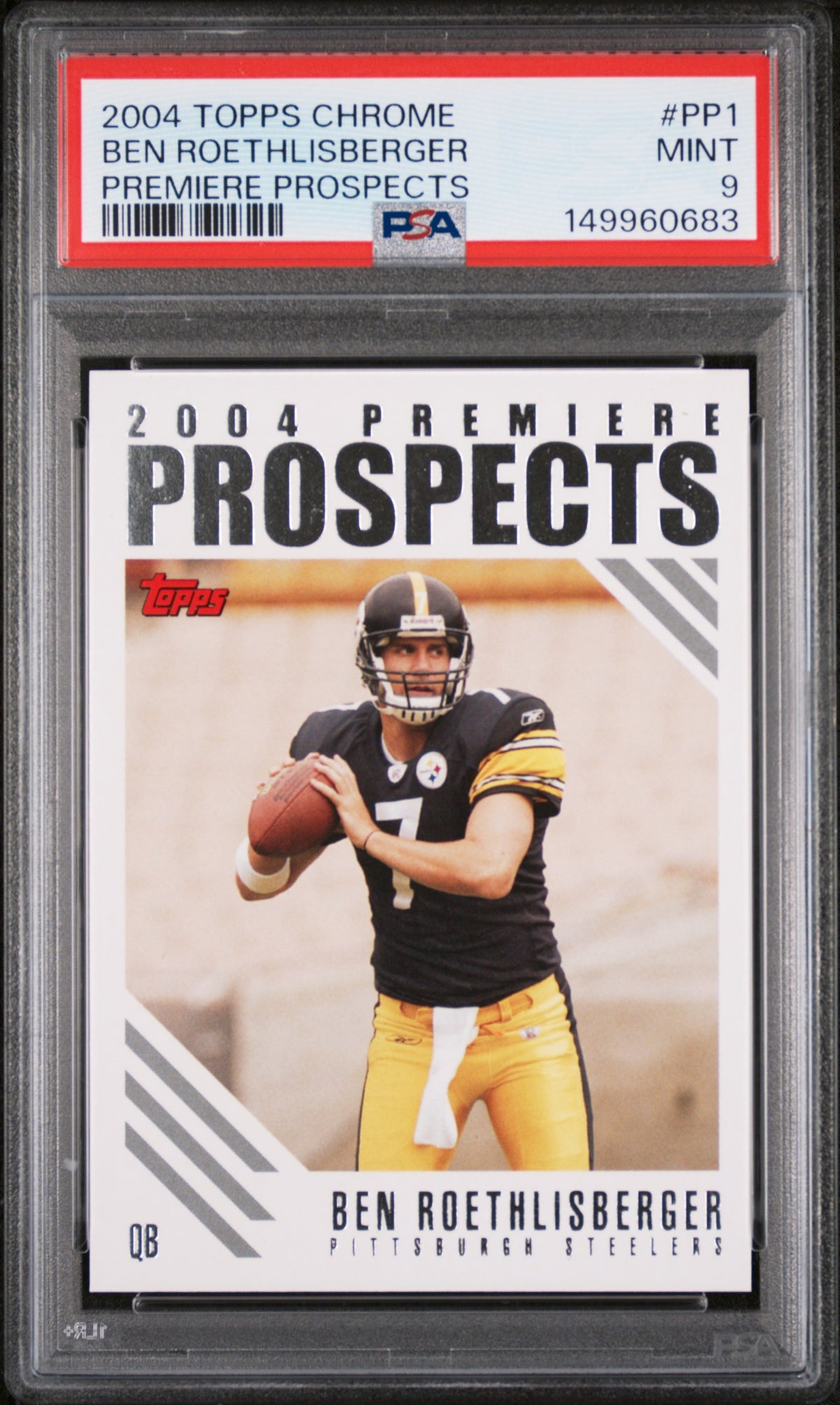 2004 Topps Chrome Ben Roethlisberger Premiere Prospects #PP1 PSA 9