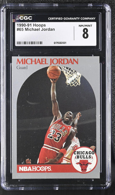 1990 NBA Hoops #65 Michael Jordan CGC 8