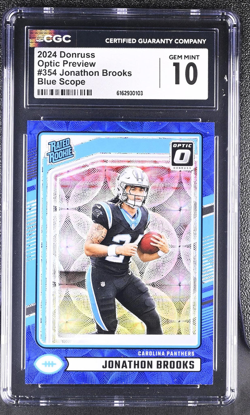 2024 Donruss Optic Preview #354 Jonathon Brooks Rated Rookie CGC 10