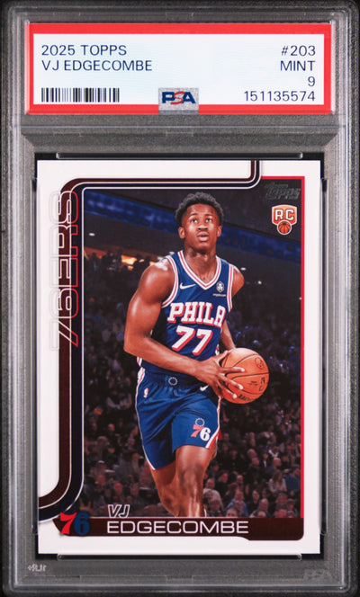 2025 Topps Vj Edgecombe #203 PSA 9