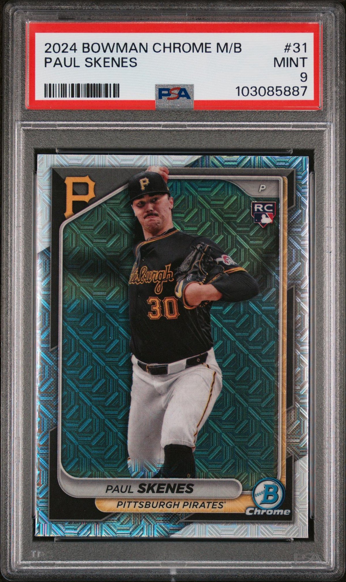 2024 Bowman Chrome Mega Box Paul Skenes #31 PSA 9