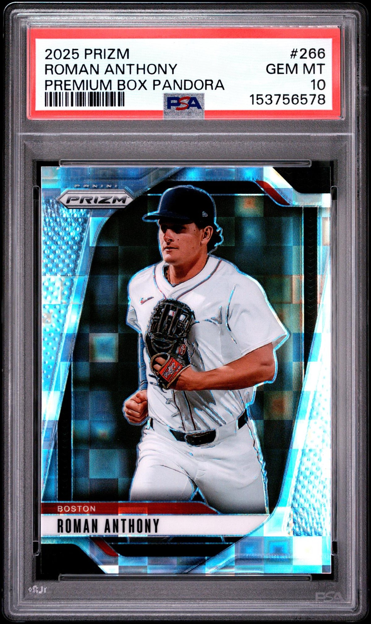 2025 Panini Prizm Premium Box Pandora Roman Anthony #266 PSA 10