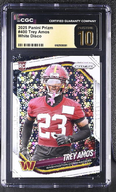 2025 Prizm #400 Trey Amos CGC 10