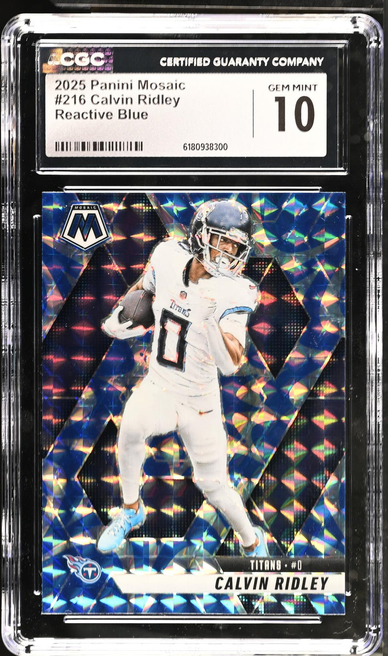 2025 Mosaic #216 Calvin Ridley Reactive Blue CGC 10