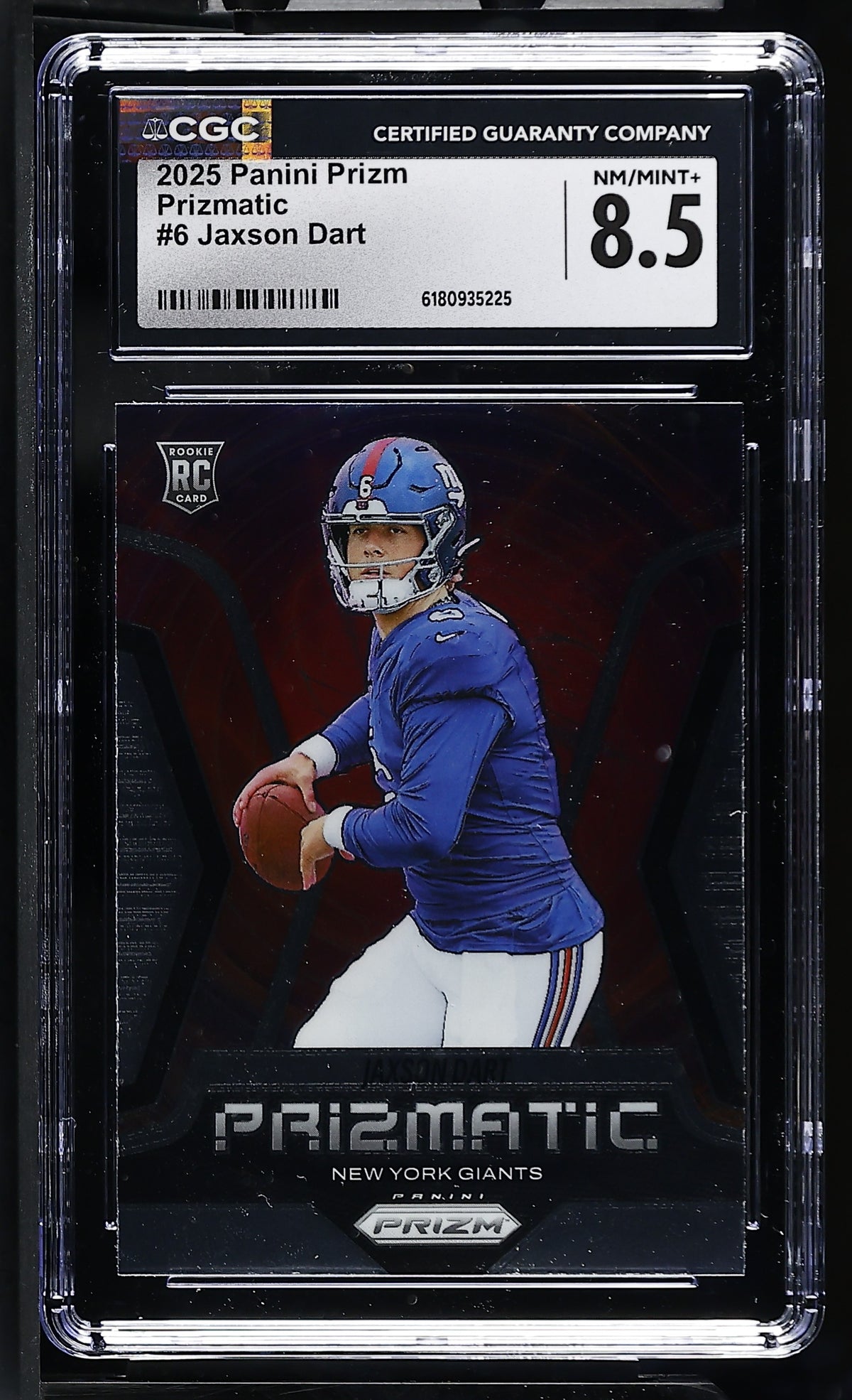 2025 Prizm #6 Jaxson Dart Prizmatic CGC 8.5