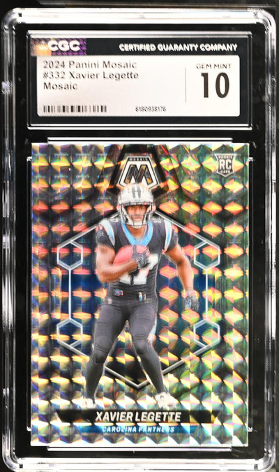 2024 Mosaic #332 Xavier Legette Mosaic CGC 10