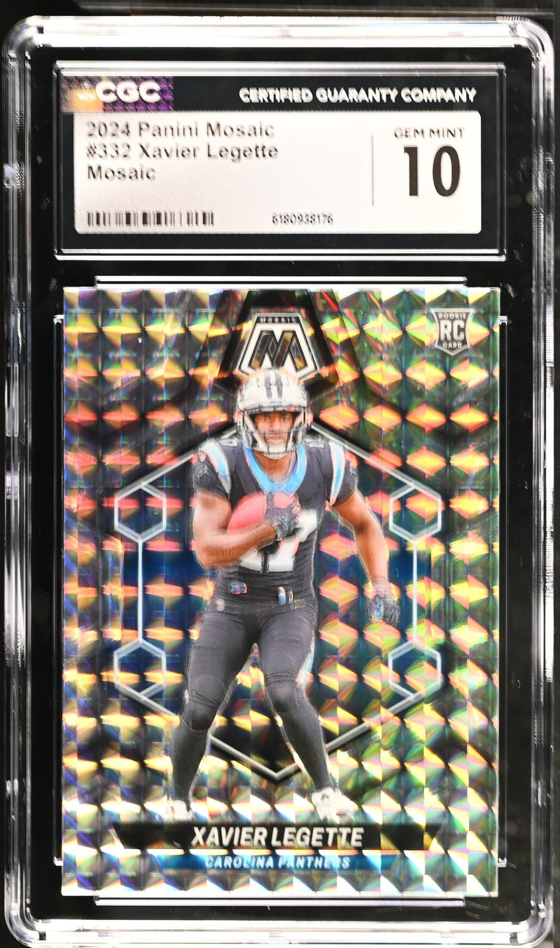 2024 Mosaic #332 Xavier Legette Mosaic CGC 10
