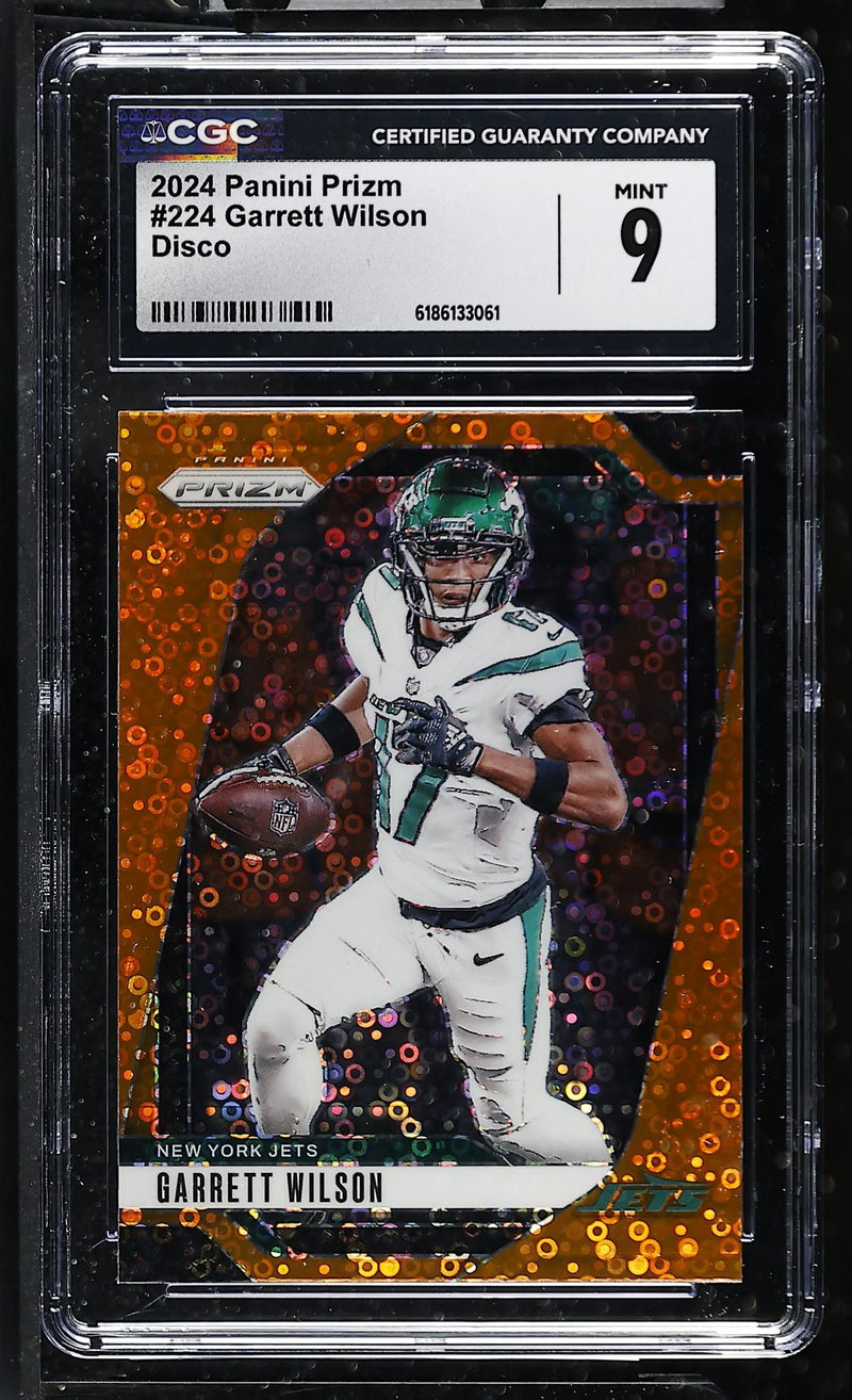 2024 Prizm #224 Garrett Wilson Disco CGC 9