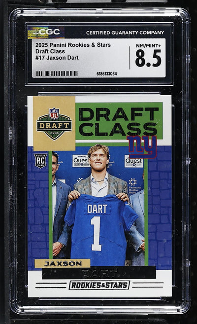 2025 Rookies & Stars #17 Jaxson Dart Draft Class CGC 8.5