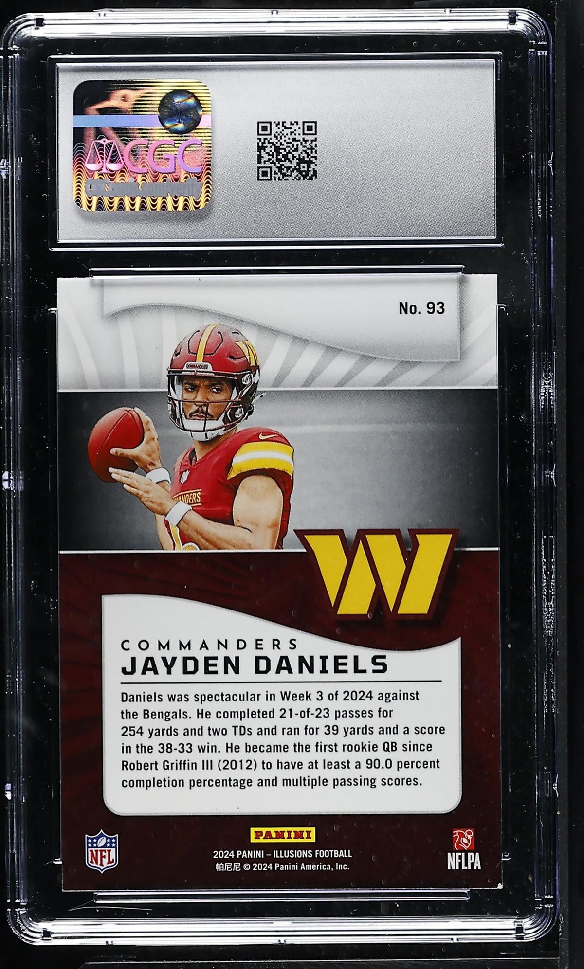 2024 Panini Illusions Jayden Daniels #93 Retail CGC 9