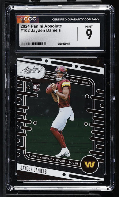 2024 Absolute #102 Jayden Daniels CGC 9