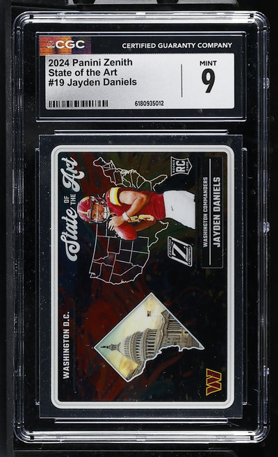 2024 Zenith #19 Jayden Daniels State of the Art CGC 9
