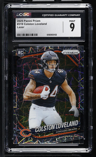 2025 Prizm #319 Colston Loveland Lazer CGC 9