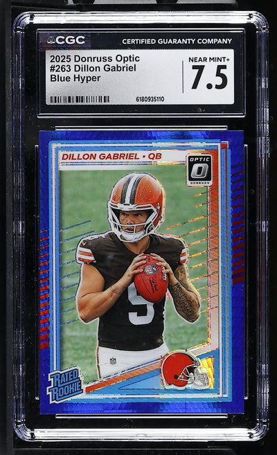 2025 Donruss Optic #263 Dillon Gabriel CGC 7.5