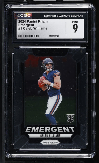 2024 Prizm #1 Caleb Williams Emergent CGC 9