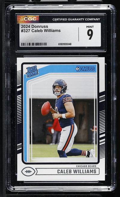 2024 Donruss #327 Caleb Williams Rated Rookie CGC 9