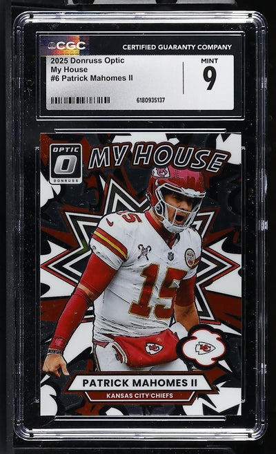 2025 Donruss Optic #6 Patrick Mahomes II My House CGC 9
