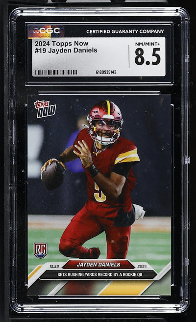2024 Topps Now #19 Jayden Daniels CGC 8.5
