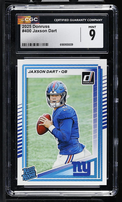 2025 Donruss #400 Jaxson Dart Rated Rookie CGC 9