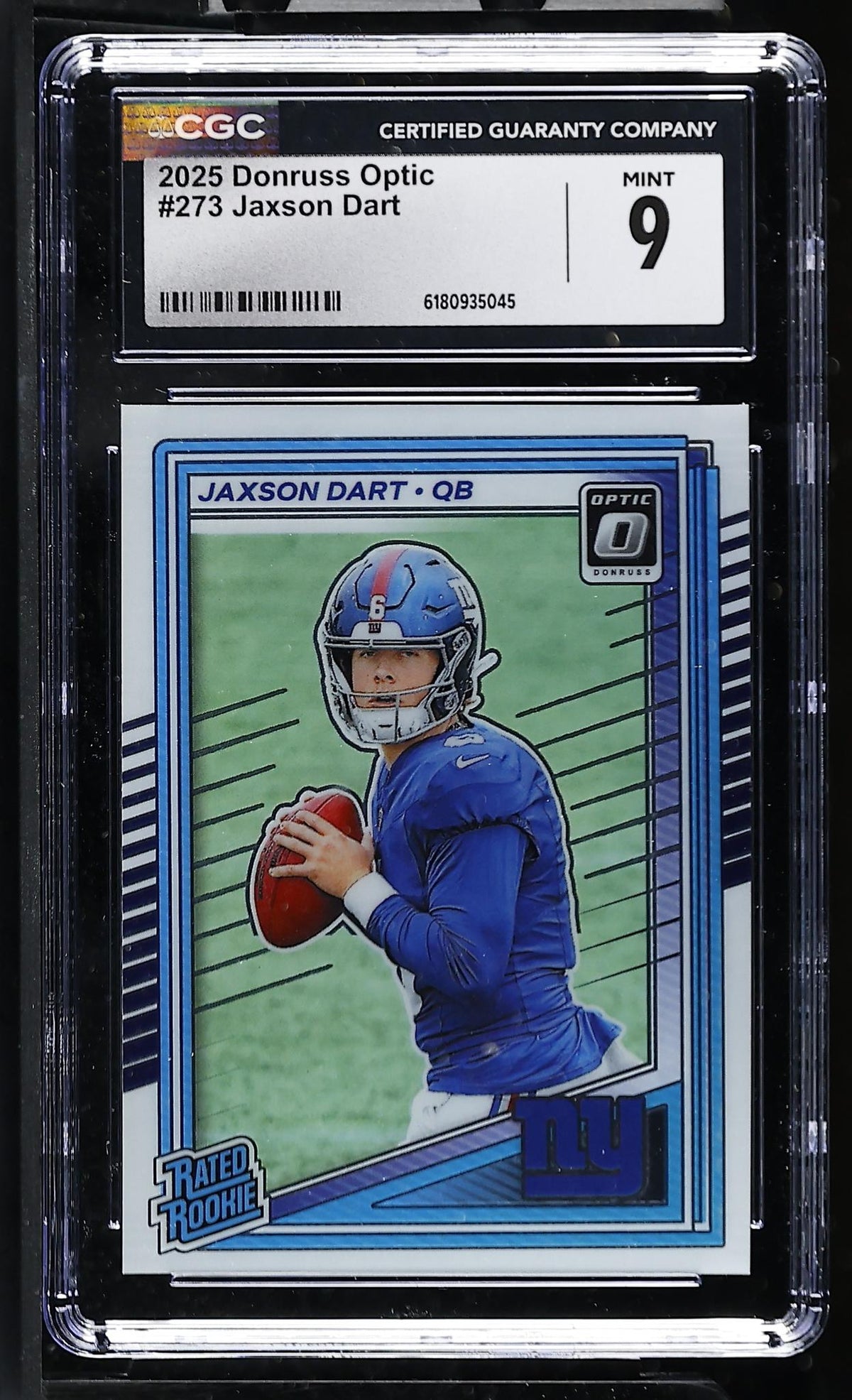 2025 Donruss Optic #273 Jaxson Dart Rated Rookie CGC 9