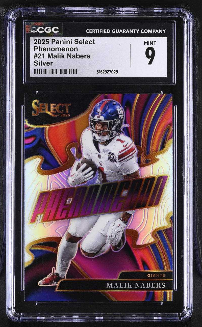 2025 Select #21 Malik Nabers Phenomenon CGC 9