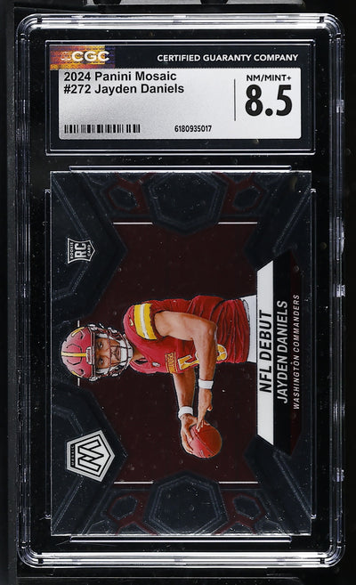 2024 Mosaic #272 Jayden Daniels NFL Debut CGC 8.5