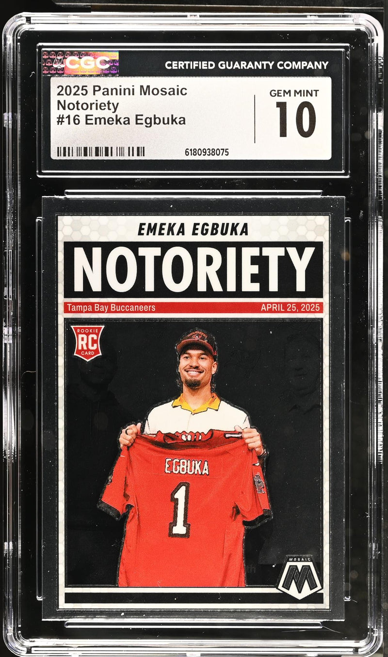 2025 Mosaic #16 Emeka Egbuka Notoriety CGC 10