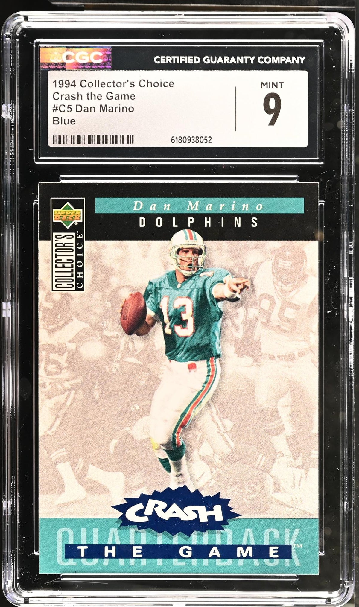 1994 Collector's Choice #C5 Dan Marino Crash the Game CGC 9