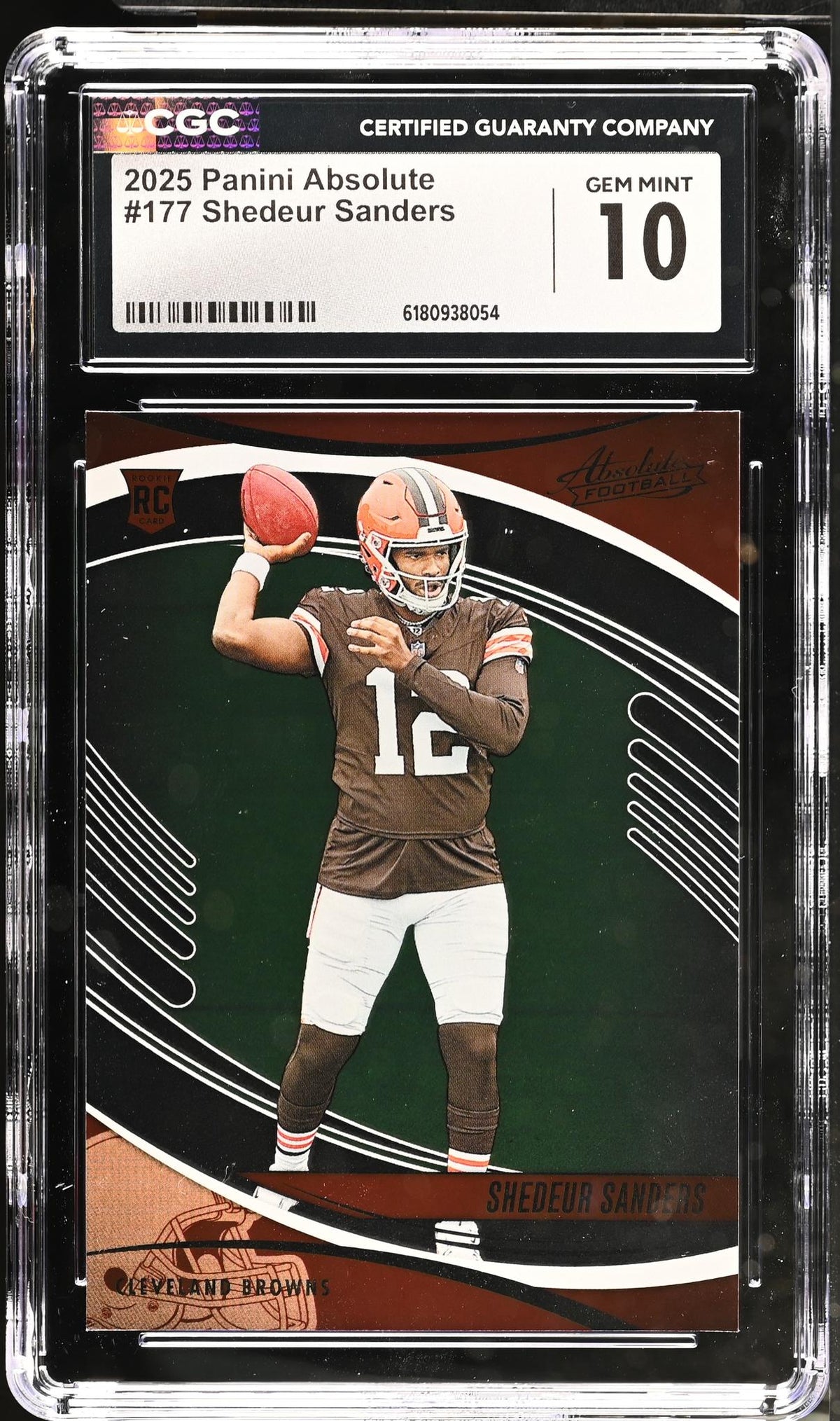 2025 Panini Absolute #177 Shedeur Sanders Absolute Football CGC 10