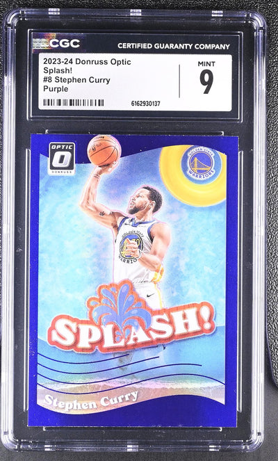 2023 Donruss Optic #8 Stephen Curry Splash! CGC 9
