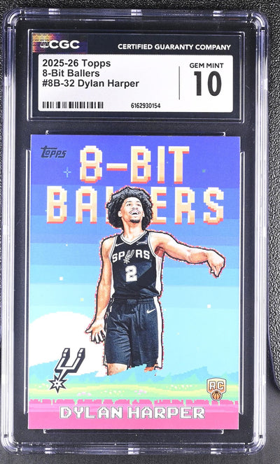 2025 8-Bit Ballers #8B-32 Dylan Harper CGC 10
