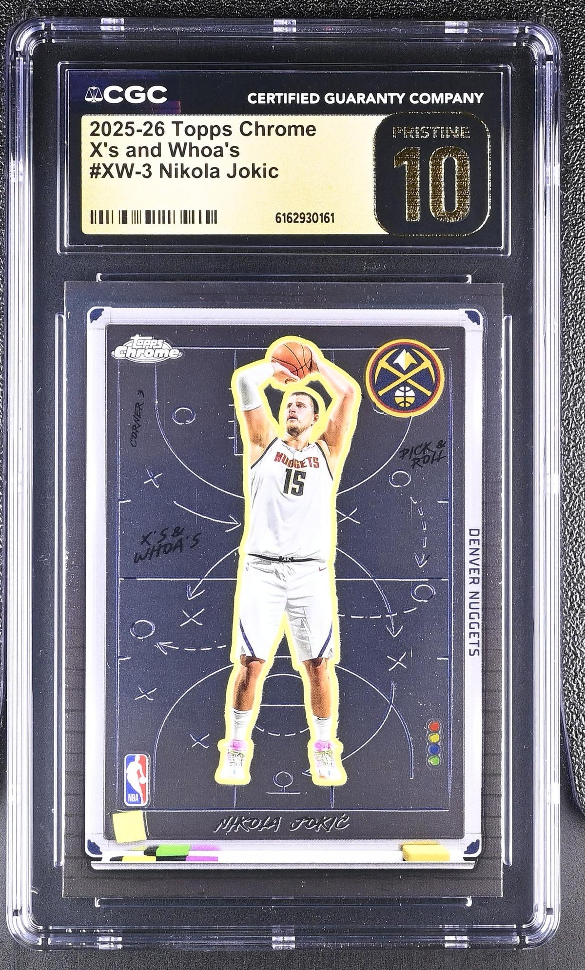 2025 Topps Chrome #XW-3 Nikola Jokic X's and Whoa's CGC 10