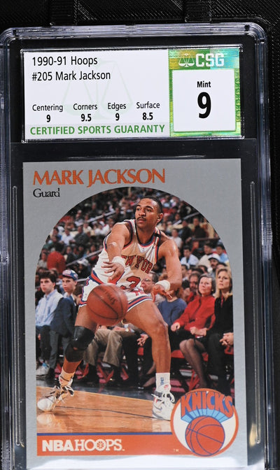 1990 Hoops #205 Mark Jackson CSG 9
