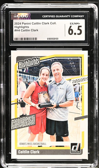 2024 Caitlin Clark Collection #H4 Caitlin Clark Highlights CGC 6.5