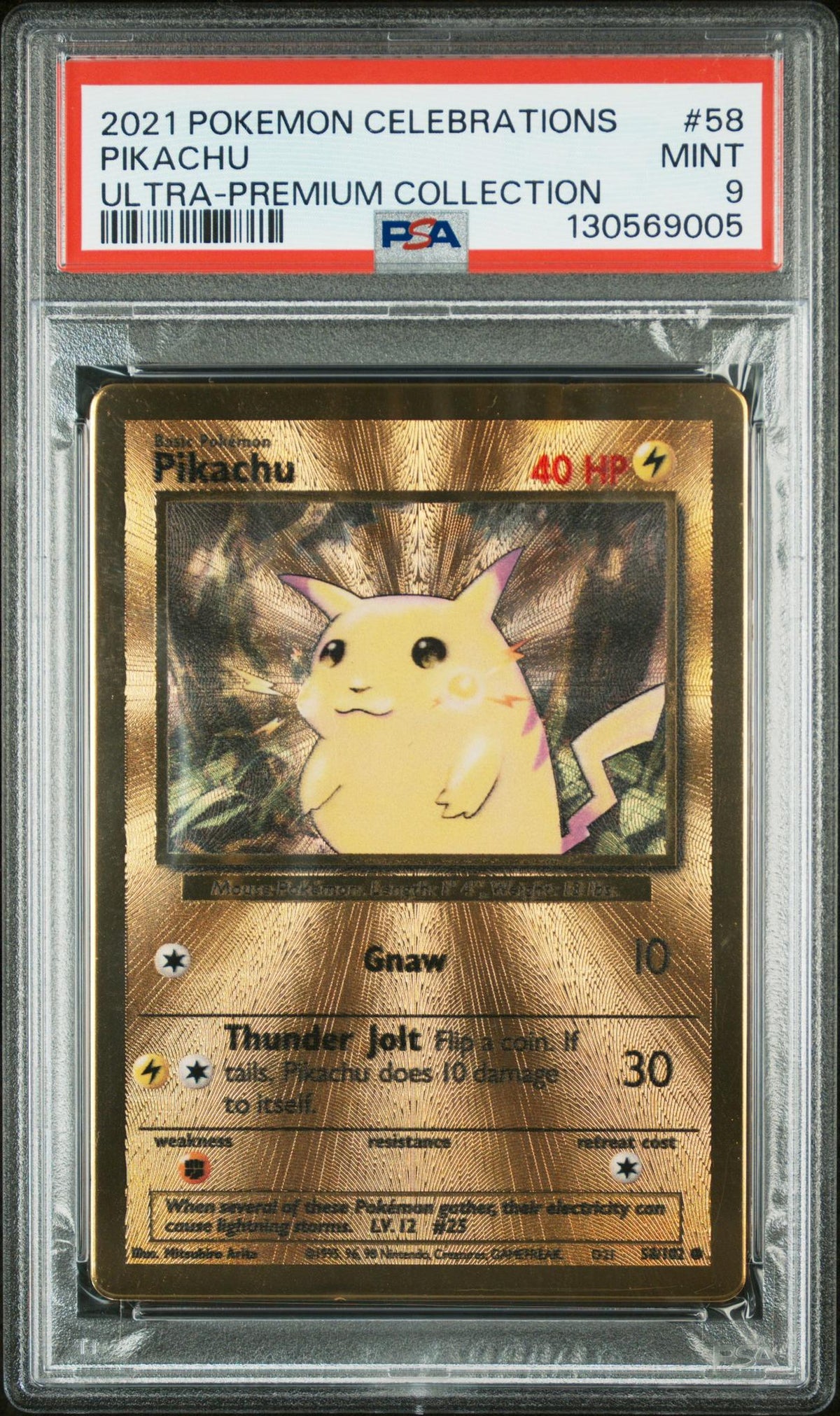 2021 Pokemon Celebrations Ultra Premium Collection Pikachu #58 PSA 9