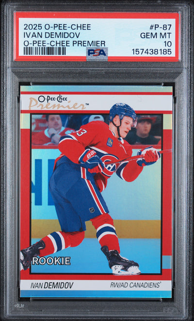 2025 Upper Deck O-Pee-Chee O-Pee-Chee Premier Ivan Demidov #P-87 PSA 10