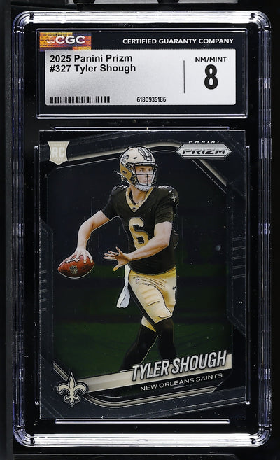 2025 Prizm #327 Tyler Shough CGC 8