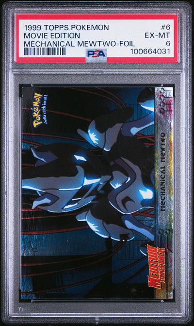 1999 Topps Pokemon the Movie Edt Mechanical Mewtwo-Foil Movie Edition #6 PSA 6