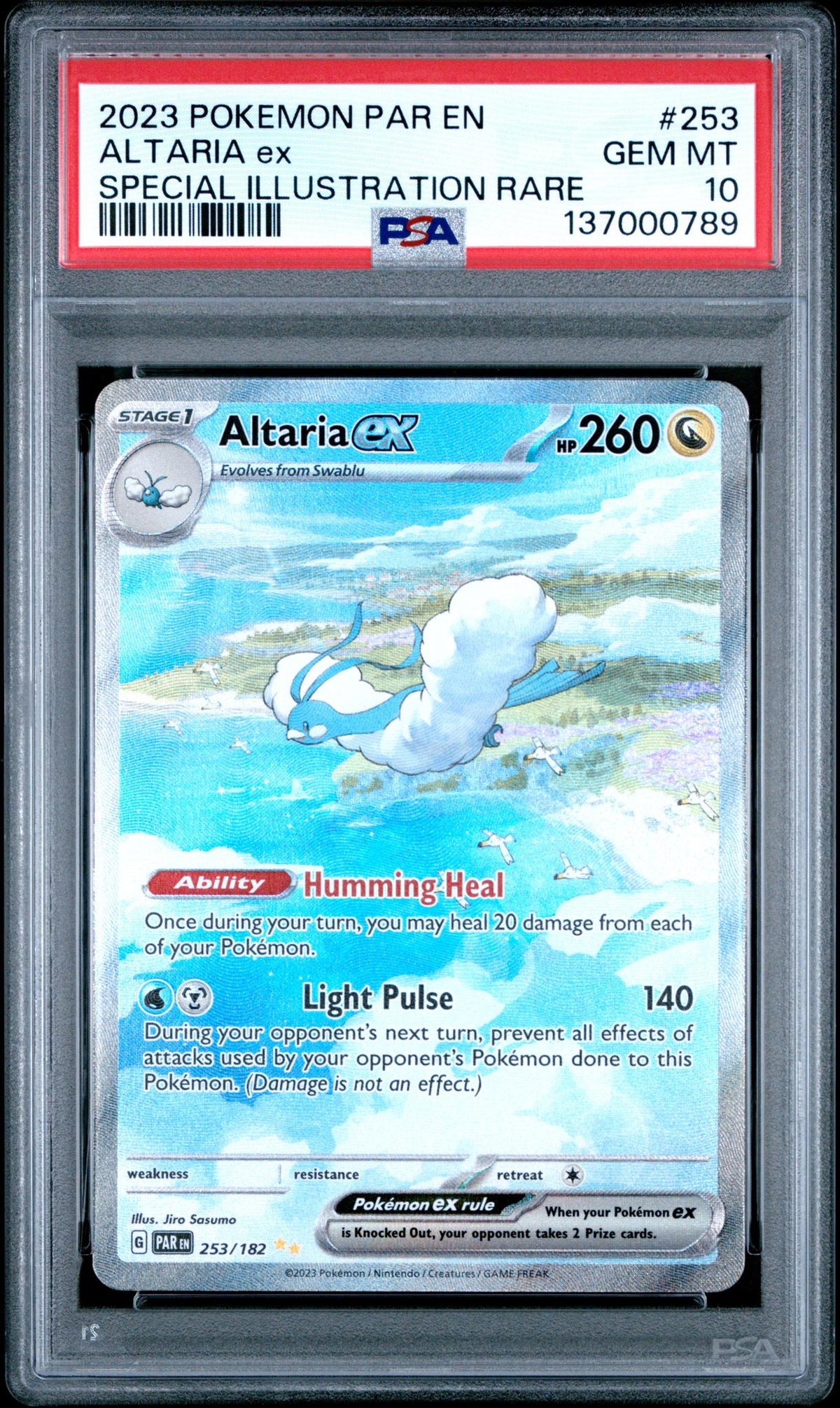 2023 Pokemon Scarlet and Violet Paradox Rift Special Illustration Rare Altaria Ex #253 PSA 10