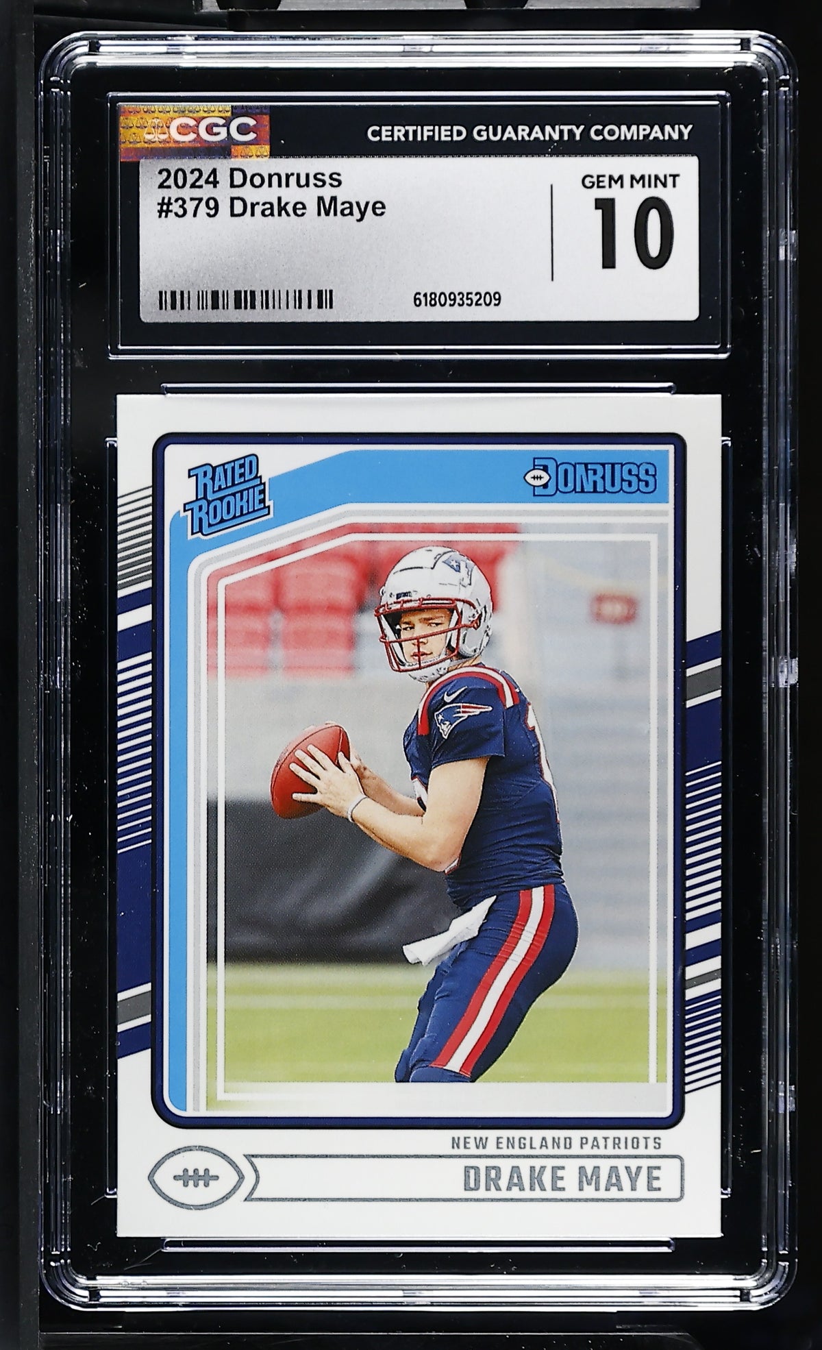 2024 Donruss #379 Drake Maye Rated Rookie CGC 10