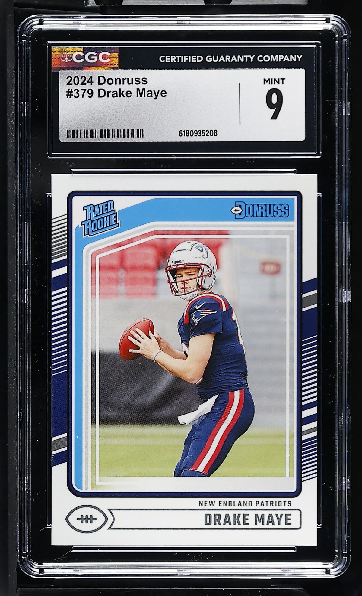 2024 Donruss #379 Drake Maye Rated Rookie CGC 9