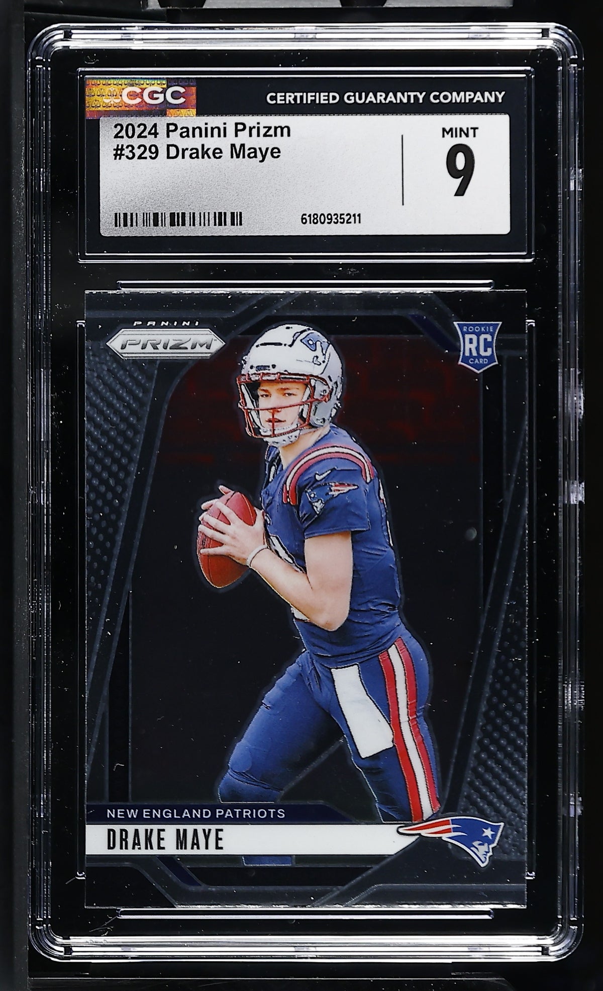 2024 Prizm #329 Drake Maye CGC 9
