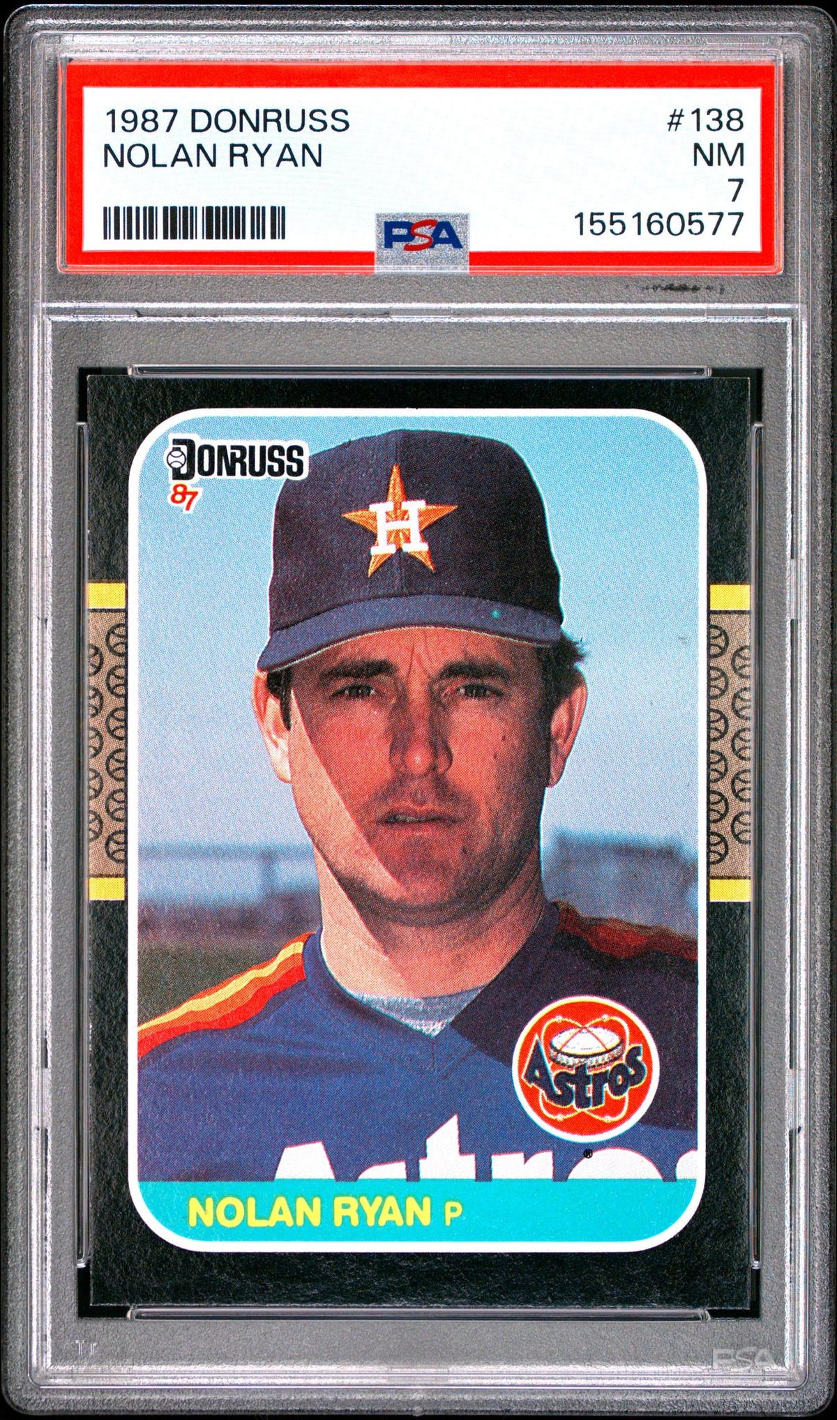 1987 Donruss Nolan Ryan #138 PSA 7
